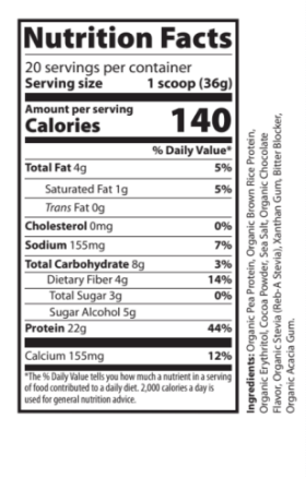 PLANT PROTEIN, CHOCOLATE